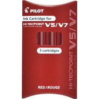 PILOT Tintenpatronen für Tintenroller V5/V7, rot