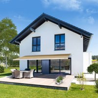 LED Vollkassettenmarkise elektrisch ELOS - 500 x 300 cm Sandfarben