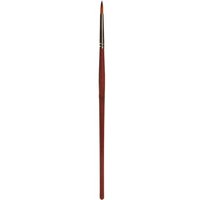 Rundpinsel mit brauner Spitze, synthetisch, Größe 3 – Bild 2
