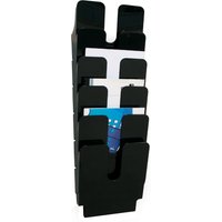 DURABLE Wand-Prospekthalter-Set, FLEXIPLUS 6, A4, 6 Fächer