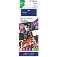 FABER-CASTELL Sketch Marker GOLDFABER, 6er Etui Graphic