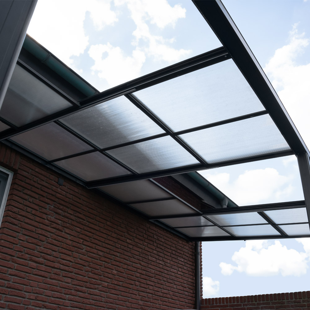 Terrassenüberdachung SOLIS DELUXE - 579 x 295 x cm Grau – Bild 3