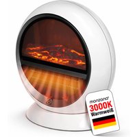Deuba 103238 Heizlüfter Kaminfeuer Weiß