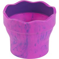 FABER-CASTELL Wasserbecher CLIC & GO, pink marmoriert – Bild 2