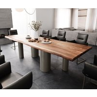 DELIFE Edge Esstisch Akazie Braun – Bild 2