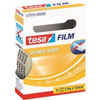 tesa Film, doppelseitig, transparent, 12 mm x 7,5 m