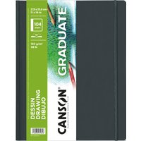 CANSON Skizzenbuch GRADUATE DRAWING, 279 x 356 mm, schwarz