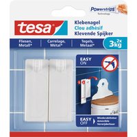 tesa Powerstrips Klebenagel für Fliesen und Metall, 3,0 kg