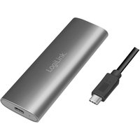 LogiLink Gehäuse für M.2 NVMe PCIe & SATA SSD, USB 3.2 Gen 2