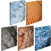 HERMA Sortiment Eckspannermappe, Nature, Karton, DIN A4