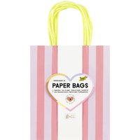 folia Papier-Tragetaschen, STRIPES NEON, Größe: M – Bild 2