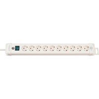 brennenstuhl Steckdosenleiste, Premium-Line, 10-fach, weiß