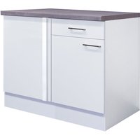 Eck-Unterschrank Neo Weiß ca. 110x86x57cm – Bild 2