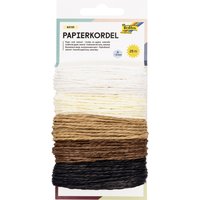 folia Papierkordel NATUR, 5 m, farbig sortiert – Bild 2