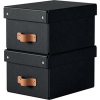 LEITZ Aufbewahrungsbox-Set Puro, Karton, 7 Liter, schwarz
