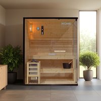 Traditionelle Sauna SHADOW L - 150 x 120 cm für 3 Personen – Bild 2