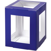 folia Mini-Laternen-Zuschnitt, 100 x 100 x 120 mm, blau – Bild 2