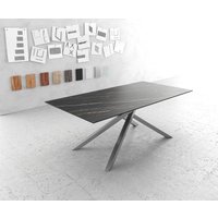 DELIFE Edge Esstisch Laminam Braun