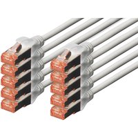 DIGITUS Patchkabel Kat. 6, S/FTP, 3,0 m, gelb, Set – Bild 2