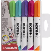 Kores Whiteboard-Marker K MARKER XW1, Rundspitze, 6er Etui – Bild 2