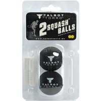 TALBOT torro Squashball, schwarz/gelb, extra langsam, 2er