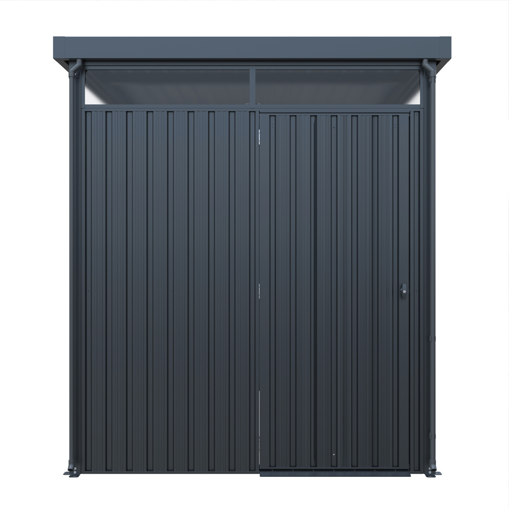 Gartenhaus LEVANTO Anthrazit - 204 x 226 cm – Bild 6