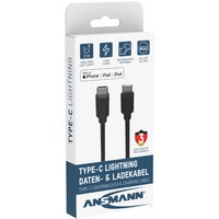 ANSMANN Daten- & Ladekabel, USB-C - Lightning Stecker, 2,0 m – Bild 2
