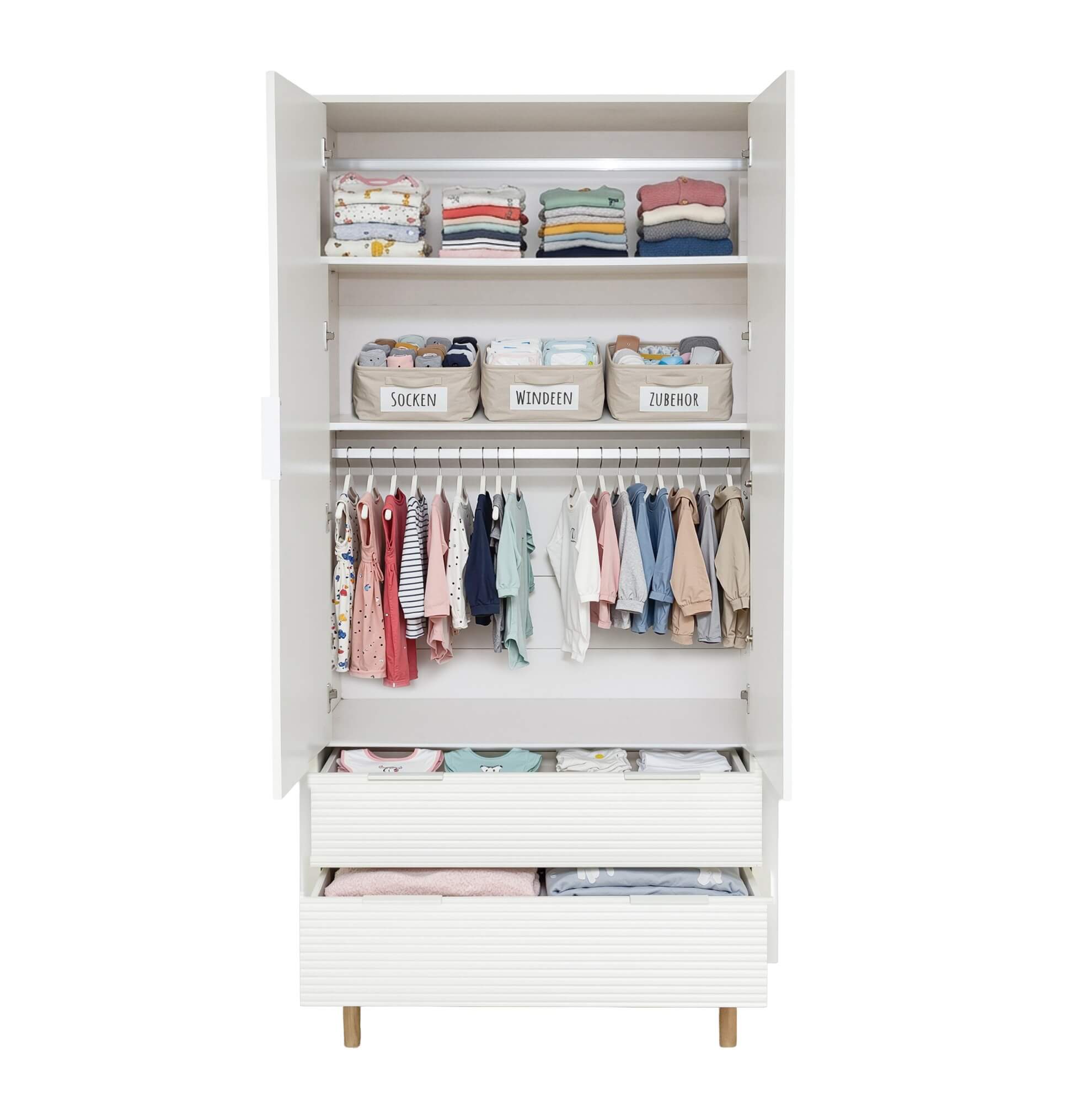 Home Deluxe 4058166441867 Kleiderschrank Weiß – Bild 5