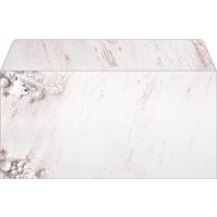 sigel Weihnachts-Motiv-Umschlag, Rustic White, DIN lang