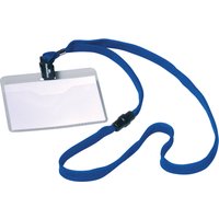 DURABLE Namensschild, mit Textilband, 90 x 60 mm, dunkelblau – Bild 2
