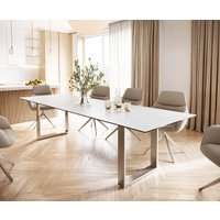 DELIFE Edge Esstisch Keramik Edelstahl – Bild 2