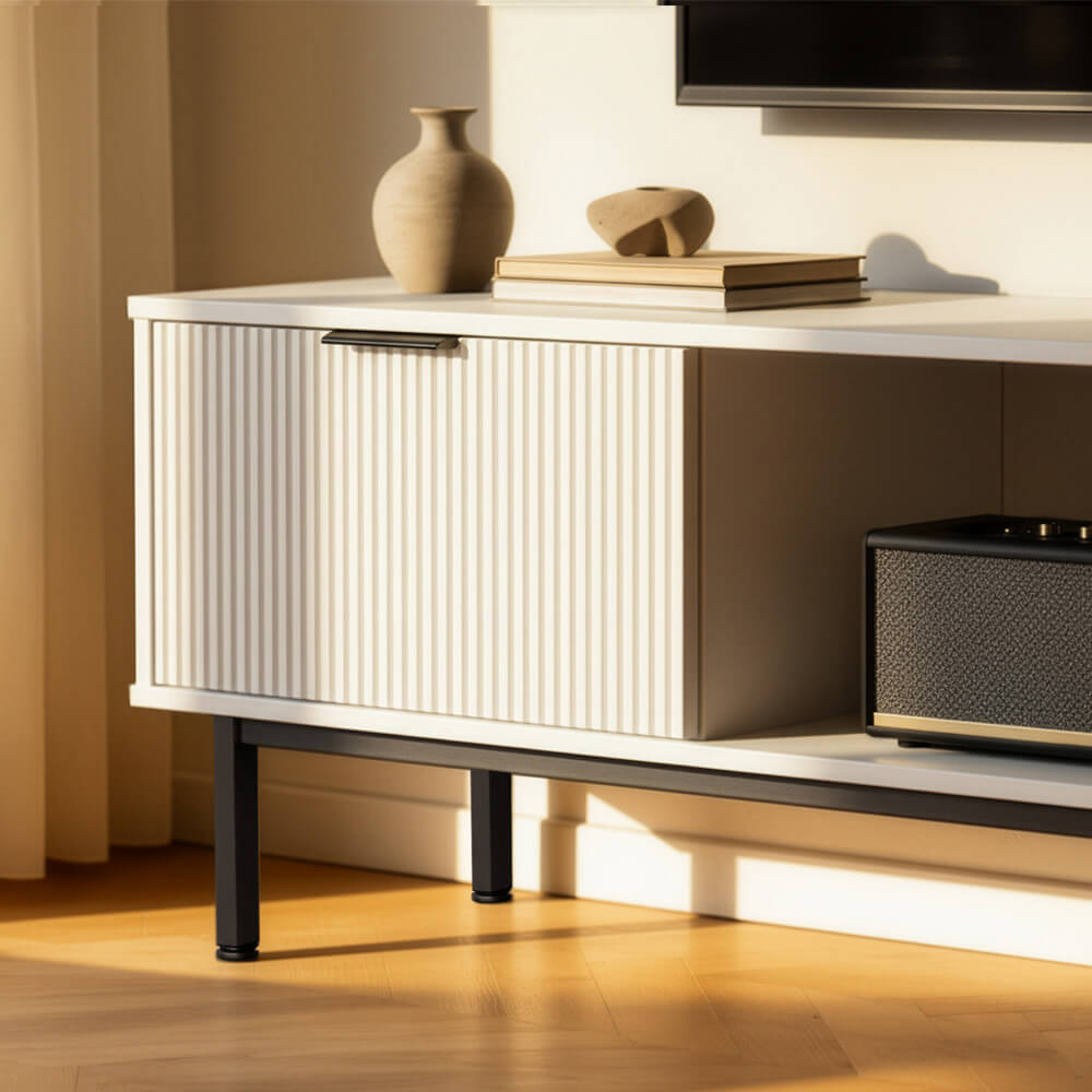 TV-Schrank NYLA Weiß - 160 x 43 cm – Bild 3