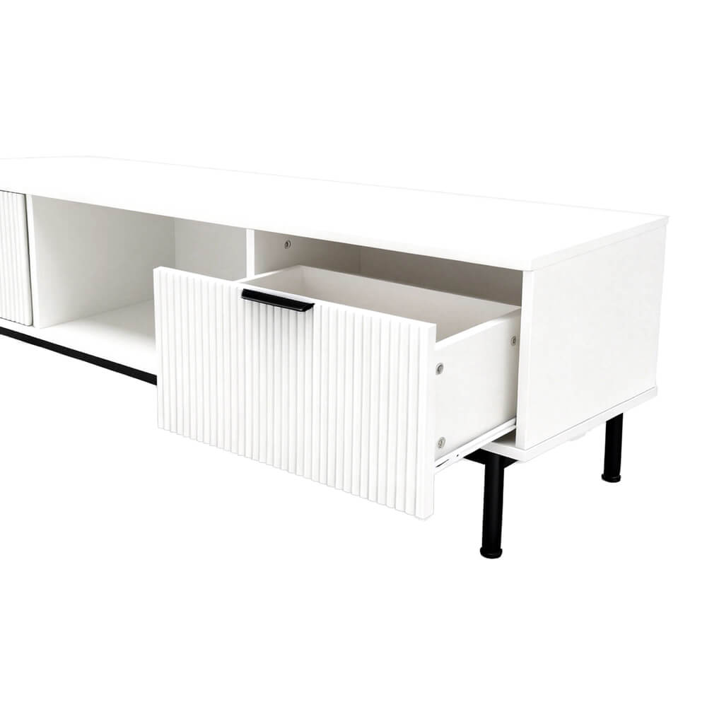 TV-Schrank NYLA Weiß - 160 x 43 cm – Bild 6