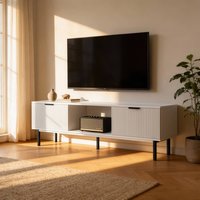 TV-Schrank NYLA Weiß - 160 x 43 cm