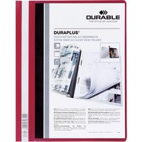 DURABLE Schnellhefter DURAPLUS, DIN A4, rot, überbreit – Bild 2