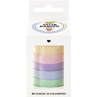 folia Satinbänder-Set PASTELL, farbig sortiert