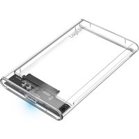 LogiLink 2,5, SATA Festplatten-Gehäuse, USB 3.0, transparent – Bild 2