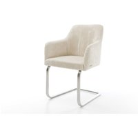 Freischwinger Greg-Flex Cord Beige Freischwinger flach Edelstahl Taschenfederkern