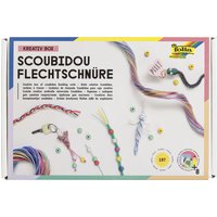 folia Scoubidou Flechtschnüre-Bastelset, 197 Teile