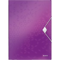 LEITZ Eckspannermappe WOW, DIN A4, PP, violett – Bild 2
