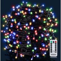 monzana Lichterkette Weihnachten Bunt 60m Fernbedienung