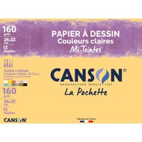 CANSON Zeichenpapier Mi-Teintes, 240 x 320 mm, 160 g/qm – Bild 2