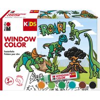 Marabu KiDS Window Color-Set, Dinosaurier, 6 x 25 ml
