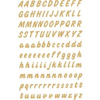 HERMA Buchstaben-Sticker A-Z, Folie wetterfest, gold – Bild 2
