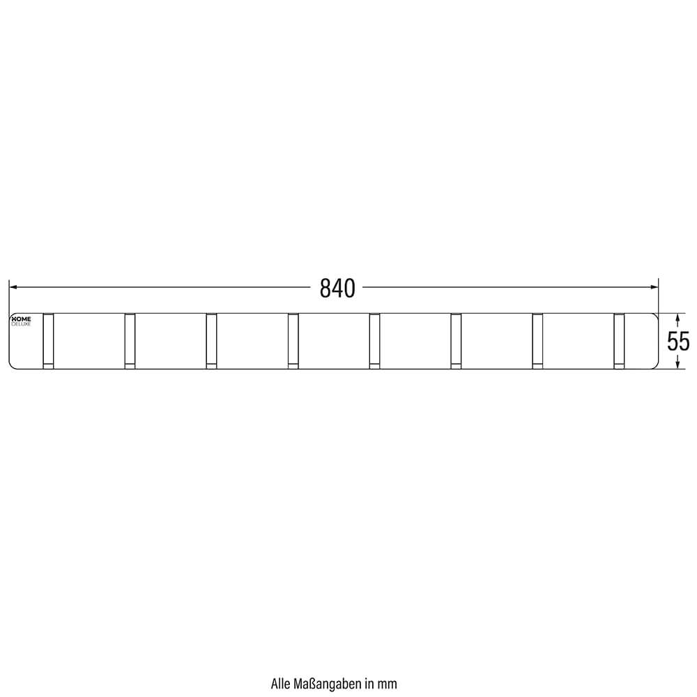 Home Deluxe 4058166273581 Garderobenleiste Weiß – Bild 5