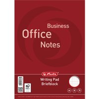 herlitz Briefblock, Business Office Notes, DIN A4, kariert