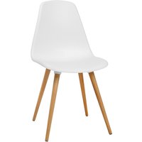 Topstar Besucherstuhl, T 2020, weiß / buche