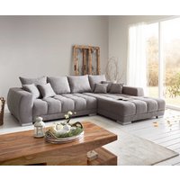 DELIFE Josea Ecksofa Steingrau