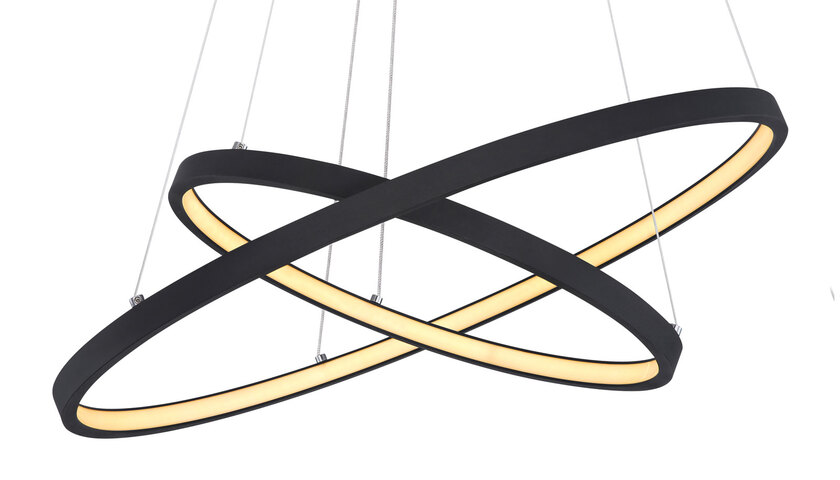 RALPH Pendellampe schwarz 67192-42B, D/H: 51 x 120 cm, Metall, Kunststoff – Bild 3