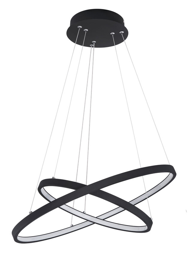 RALPH Pendellampe schwarz 67192-42B, D/H: 51 x 120 cm, Metall, Kunststoff – Bild 4